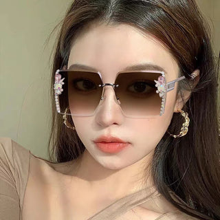 Big Square Diamond Sunglasses