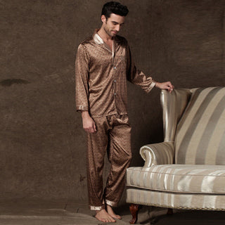 Silk Long-sleeved Pajamas Sets