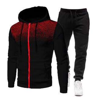 Printed Hoodie and Jogger Pants Set