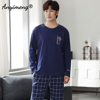 Long Sleeve Loungewear Cotton Pajamas Set