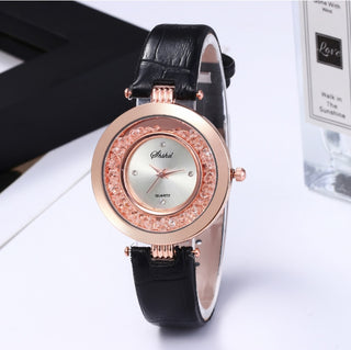 Fashionable classic retro green quartz watch