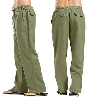 Linen Wide Casual Pants