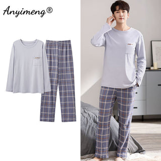 Long Sleeve Loungewear Cotton Pajamas Set (See more options)