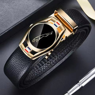 Luxury Sports Care Inspired Belts Automatic Buckle Genuine Leather