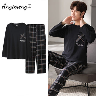 Long Sleeve Loungewear Cotton Pajamas Set (See more options)