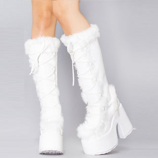 Furry Platform High Boots