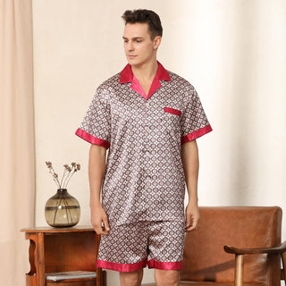 Silk Long-sleeved Pajamas Sets