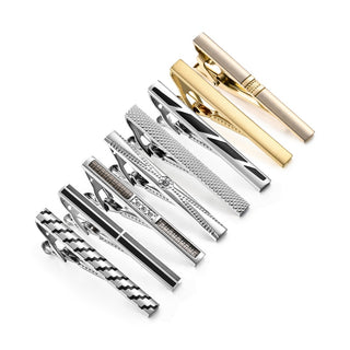 8 PCS Luxury Tie Clip Set