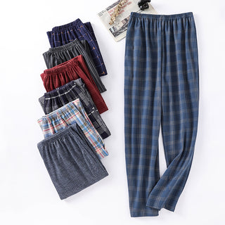 Cotton Plaid Pants