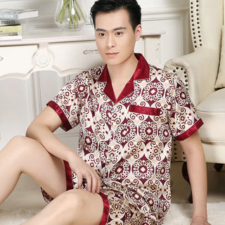 Silk Long-sleeved Pajamas Sets