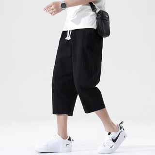 Loose Straight Cropped Pants