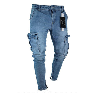 Mid Waist Denim Pants