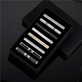 8 PCS Luxury Tie Clip Set