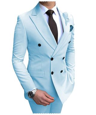 Suit 2 Pieces Double-Breasted Notch Lapel Flat (See more options)