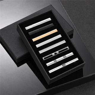 8 PCS Luxury Tie Clip Set