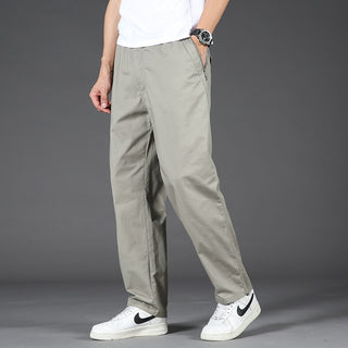 Cotton Multi Pockets Loose Straight Pants