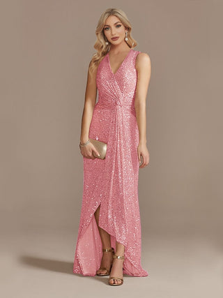 Luxury Floor Length V-Neck Evening Dress (See more options)