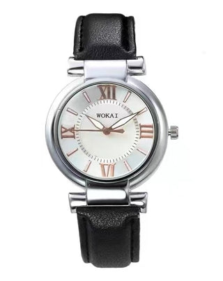 Fashionable classic retro green quartz watch