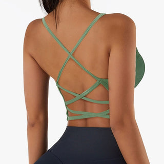 Cross Strap Sports Bra Top