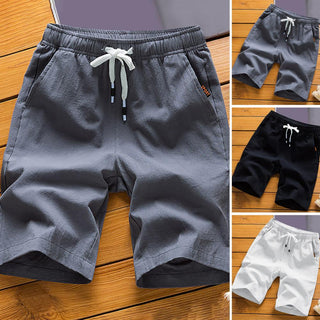 Mid-Waist Thin Elastic Short Pants