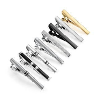 8 PCS Luxury Tie Clip Set