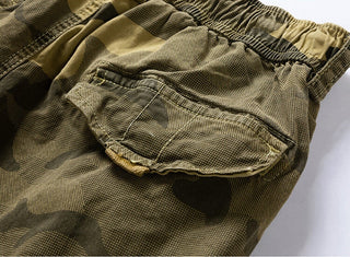 Cotton Cargo Camouflage Shorts