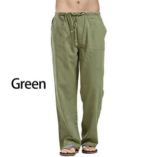 Linen Wide Casual Pants