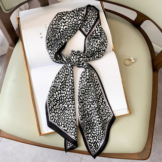 Classy Long Silk Skinny Scarf