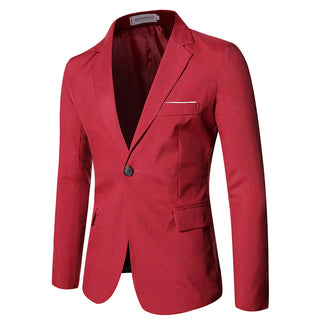 One-Button Blazer for Men