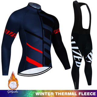 Thermal Fleece Cycling Clothes Set