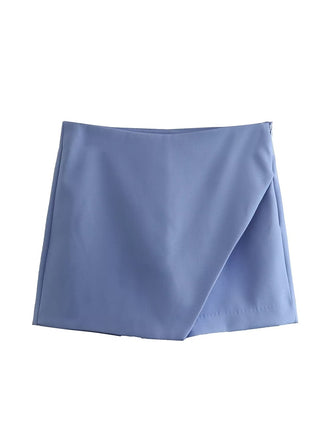 Asymmetrical High Waist Skort