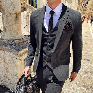 Jacket+Vest+Pants 3pcs Formal Wear Set (See more options)